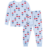 2-Piece Infant & Toddler Neutral Patriotic Popcicles Cotton Pajamas-Gerber Childrenswear Wholesale