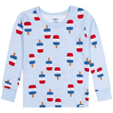 2-Piece Infant & Toddler Neutral Patriotic Popcicles Cotton Pajamas-Gerber Childrenswear Wholesale