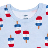 2-Piece Infant & Toddler Neutral Patriotic Popcicles Cotton Pajamas-Gerber Childrenswear Wholesale