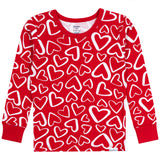 2-Piece Infant & Toddler Neutral Red Hearts Cotton Pajamas-Gerber Childrenswear Wholesale
