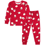 2-Piece Infant & Toddler Neutral Santa Faces Cotton Pajamas-Gerber Childrenswear Wholesale