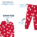 2-Piece Infant & Toddler Neutral Santa Faces Cotton Pajamas-Gerber Childrenswear Wholesale