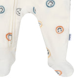 Baby & Toddler Boys Smileys Footed Fleece Pajamas
