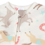 Baby & Toddler Girls Horses Footed Fleece Pajamas