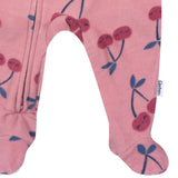 Baby & Toddler Girls Cherries Footed Fleece Pajamas