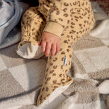 Baby & Toddler Girls Leopard Footed Fleece Pajamas