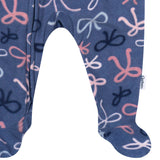 Baby & Toddler Girls Bows Footed Fleece Pajamas