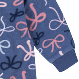 Baby & Toddler Girls Bows Footed Fleece Pajamas