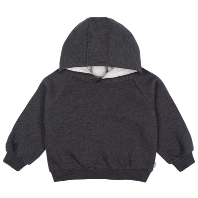 Baby & Toddler Neutral Charcoal Heather Pullover Hooded Sweatshirt