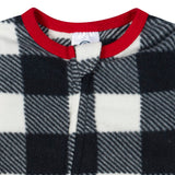 Baby & Toddler Neutral Gingham Footed Fleece Pajamas