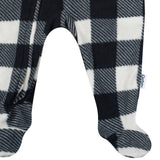 Baby & Toddler Neutral Gingham Footed Fleece Pajamas