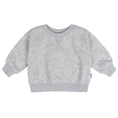 Baby & Toddler Neutral Med Grey Heather Crewneck Sweatshirt