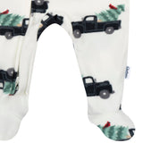 Baby & Toddler Neutral Trucks Footed Fleece Pajamas