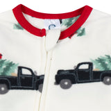 Baby & Toddler Neutral Trucks Footed Fleece Pajamas