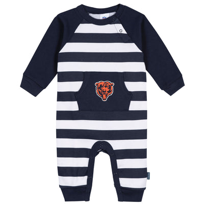 Baby Boys Chicago Bears Football Pajamas With Pouch-Gerber Childrenswear Wholesale