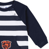 Baby Boys Chicago Bears Football Pajamas With Pouch-Gerber Childrenswear Wholesale