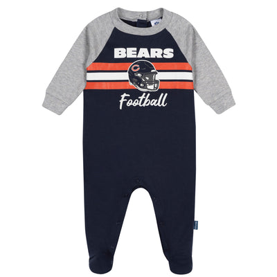 Baby Boys Chicago Bears Footed Pajamas-Gerber Childrenswear Wholesale