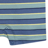 Baby Boys Blue & Green Collared Romper-Gerber Childrenswear Wholesale