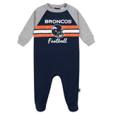 Baby Boys Denver Broncos Footed Pajamas-Gerber Childrenswear Wholesale