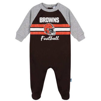 Baby Boys Cleveland Browns Footed Pajamas-Gerber Childrenswear Wholesale