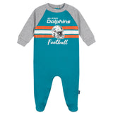Baby Boys Miami Dolphins Footed Pajamas-Gerber Childrenswear Wholesale