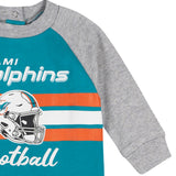 Baby Boys Miami Dolphins Footed Pajamas-Gerber Childrenswear Wholesale