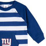 Baby Boys New York Giants Football Pajamas With Pouch-Gerber Childrenswear Wholesale