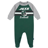 Baby Boys New York Jets Footed Pajamas-Gerber Childrenswear Wholesale