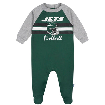 Baby Boys New York Jets Footed Pajamas-Gerber Childrenswear Wholesale