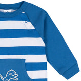 Baby Boys Detroit Lions Football Pajamas With Pouch-Gerber Childrenswear Wholesale