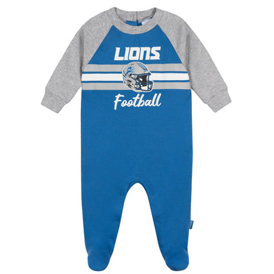 Baby Boys Detroit Lions Footed Pajamas-Gerber Childrenswear Wholesale