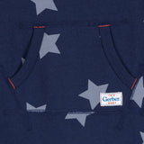 Baby Boys Navy Stars Kangaroo Pocket Romper-Gerber Childrenswear Wholesale