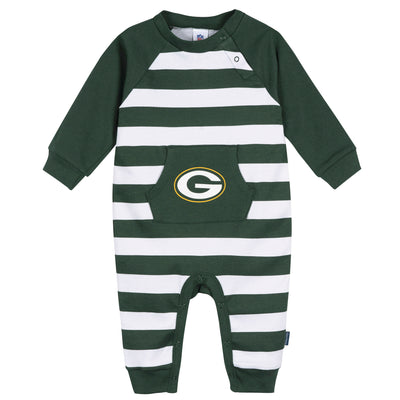 Baby Boys Green Bay Packers Football Pajamas With Pouch-Gerber Childrenswear Wholesale