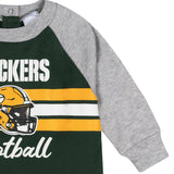 Baby Boys Green Bay Packers Footed Pajamas-Gerber Childrenswear Wholesale