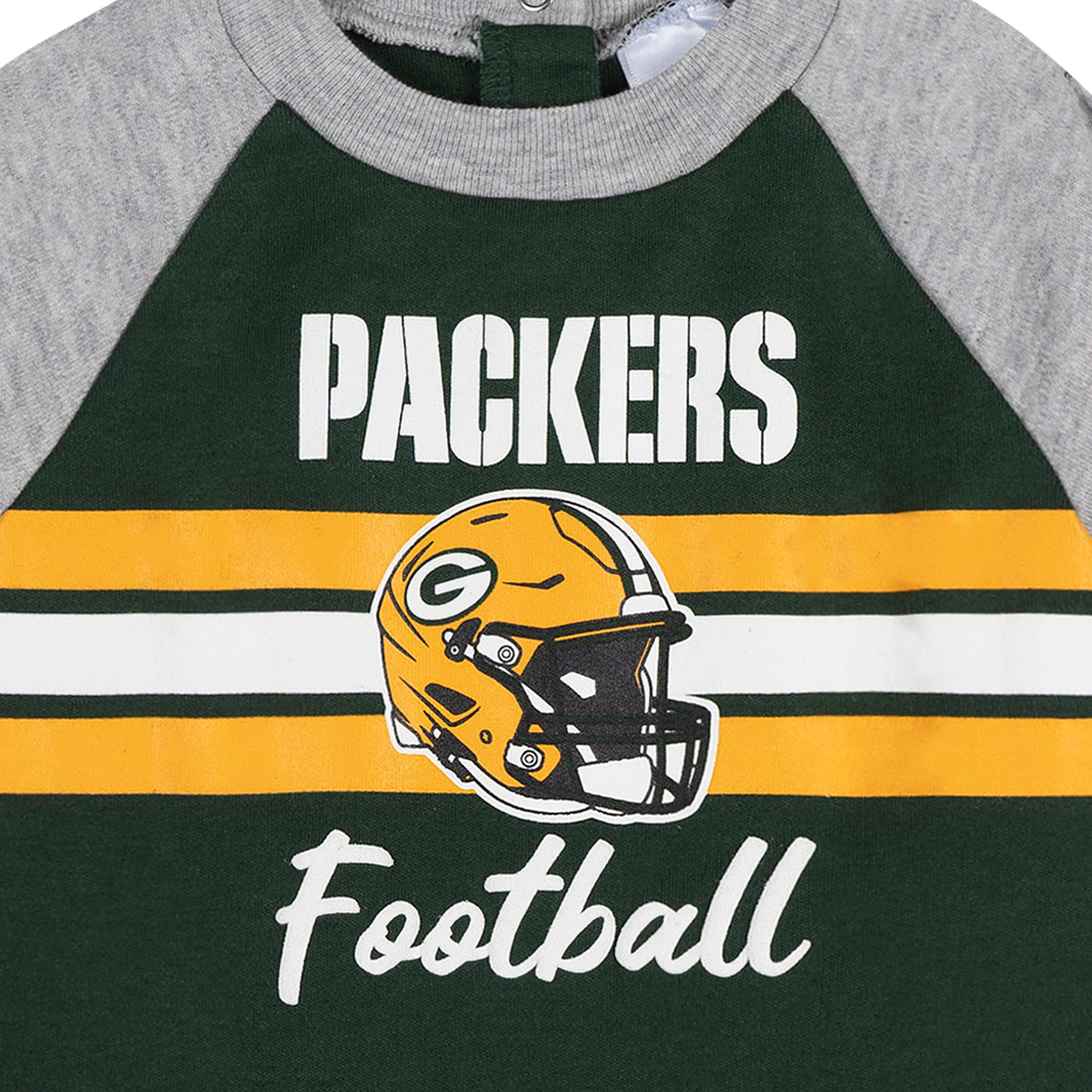 Baby Boys Green Bay Packers Footed Pajamas-Gerber Childrenswear Wholesale