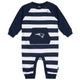 Baby Boys New England Patriots Football Pajamas With Pouch-Gerber Childrenswear Wholesale