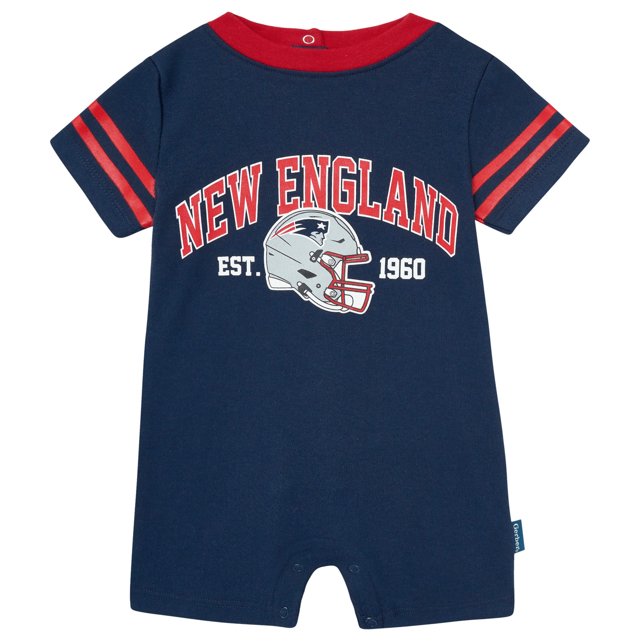 Baby Boys New England Patriots Romper-Gerber Childrenswear Wholesale