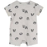 Baby Boys Puppy Dog Faces Short Sleeve Romper-Gerber Childrenswear Wholesale