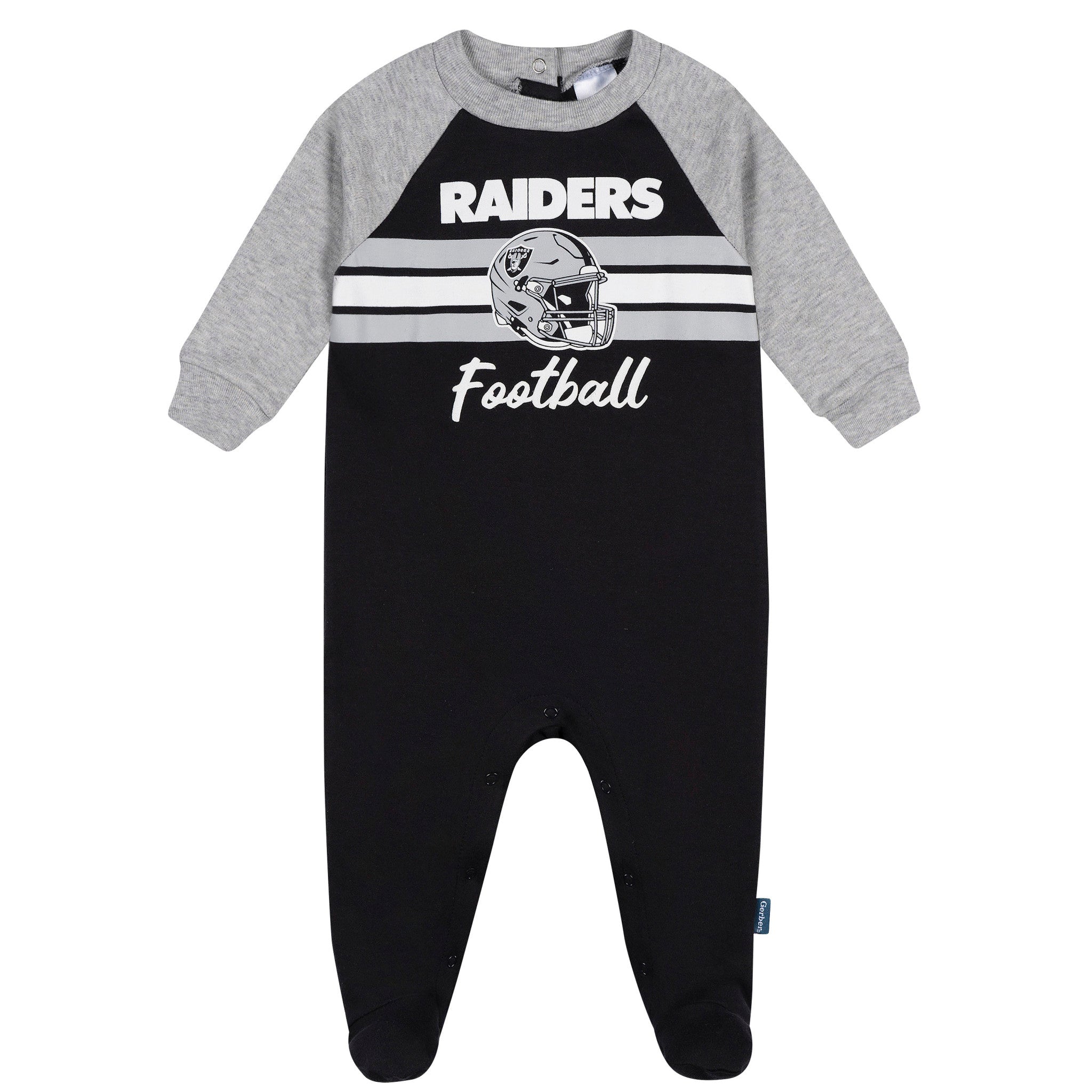 Baby Boys Las Vegas Raiders Footed Pajamas-Gerber Childrenswear Wholesale