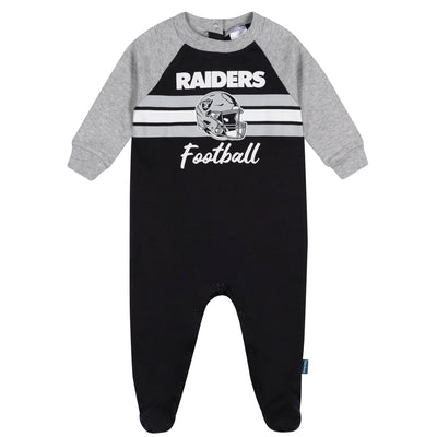 Baby Boys Las Vegas Raiders Footed Pajamas-Gerber Childrenswear Wholesale