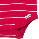 Baby Boys Red Stripes Polo Bodysuit-Gerber Childrenswear Wholesale