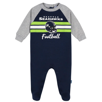 Baby Boys Seattle Seahawks Footed Pajamas-Gerber Childrenswear Wholesale