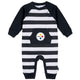 Baby Boys Pittsburgh Steelers Football Pajamas With Pouch-Gerber Childrenswear Wholesale