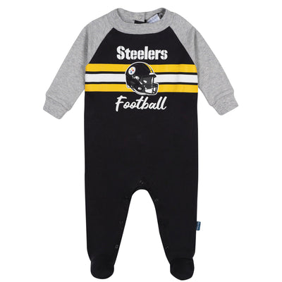 Baby Boys Pittsburgh Steelers Footed Pajamas-Gerber Childrenswear Wholesale