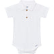 Baby Boys White Polo Bodysuit-Gerber Childrenswear Wholesale