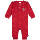 Baby Girls 49ers Footless Pajamas-Gerber Childrenswear Wholesale
