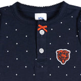 Baby Girls Chicago Bears Footless Pajamas-Gerber Childrenswear Wholesale