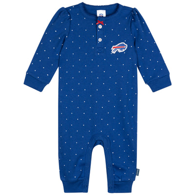 Baby Girls Buffalo Bills Footless Pajamas-Gerber Childrenswear Wholesale