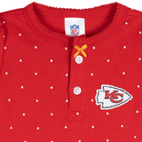 Baby Girls Kansas City Chiefs Footless Pajamas-Gerber Childrenswear Wholesale