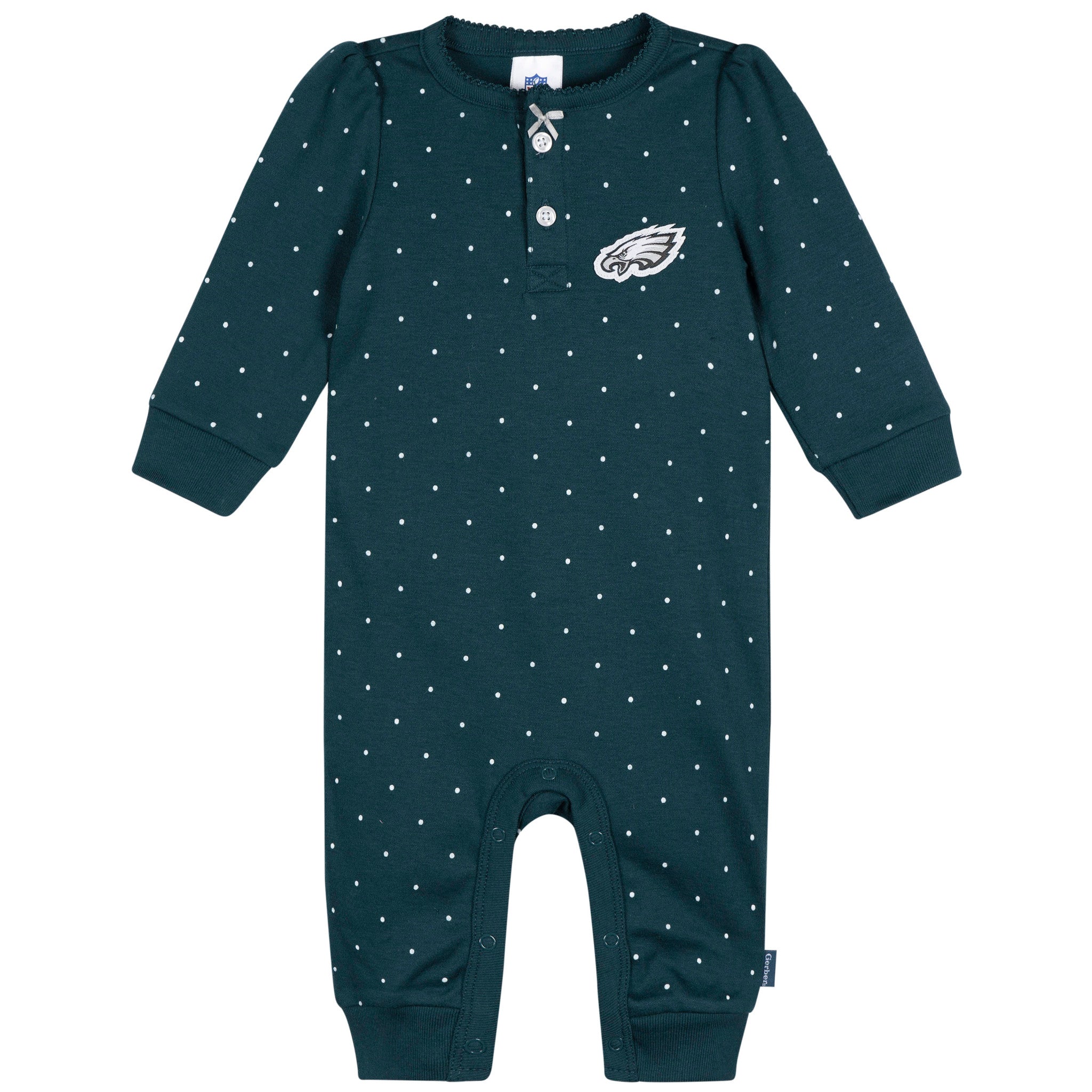 Baby Girls Philadelphia Eagles Footless Pajamas-Gerber Childrenswear Wholesale